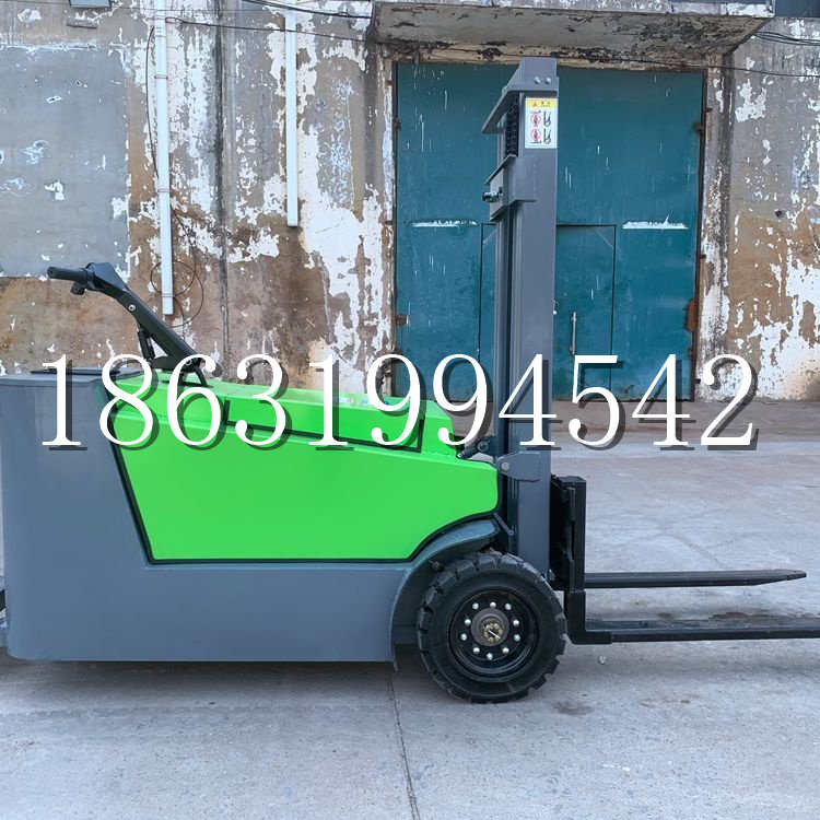蓬莱市小型电动叉车1吨2吨步行站驾式电瓶堆高充电装卸车液压升降车铲车